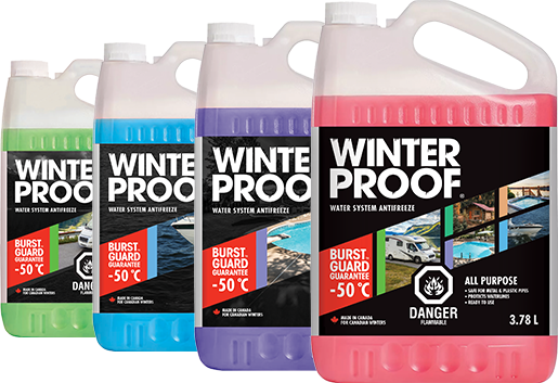 WinterProof, Antigel non toxique pour systèmes d’eau avec protection  BurstGuard, 3,78 L